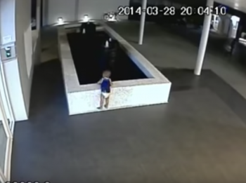 Baby drowns in pool caught by cctv